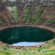 Der erloschene Krater Kerid